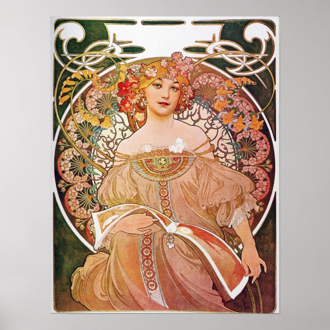 Póster Alphonse Maria Mucha Art (Frente)