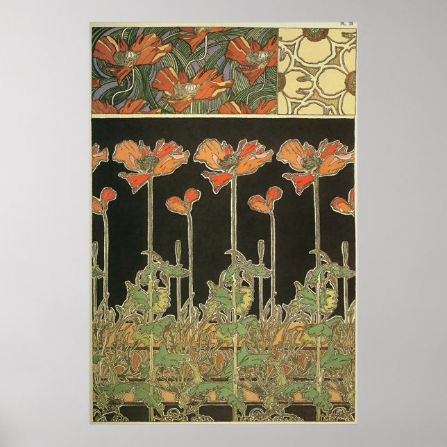 Póster Alphonse Maria Mucha ~ Decoratifs Poster (Frente)