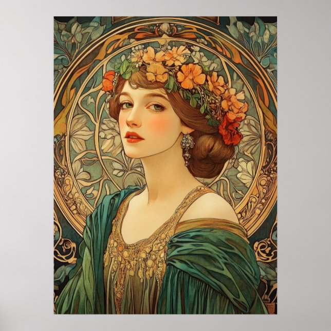 Póster Alphonse Mucha (Frente)