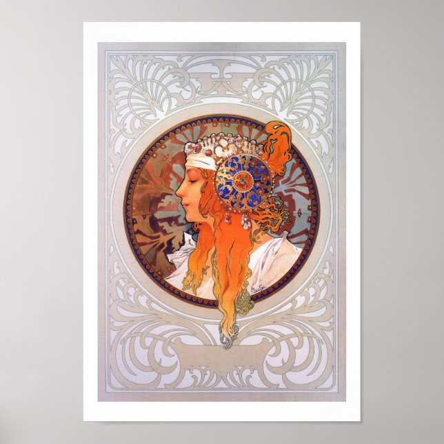 Póster Alphonse Mucha (Frente)