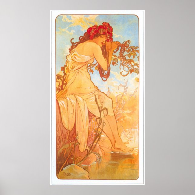 Póster Alphonse Mucha (Frente)