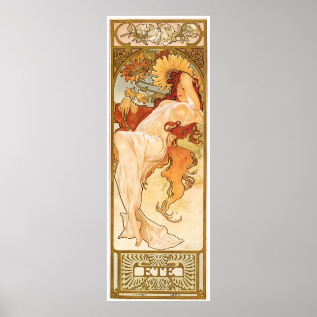 Póster Alphonse Mucha (Frente)