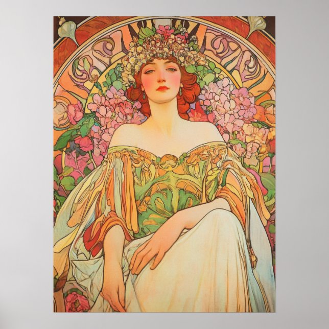 Póster Alphonse Mucha (Frente)