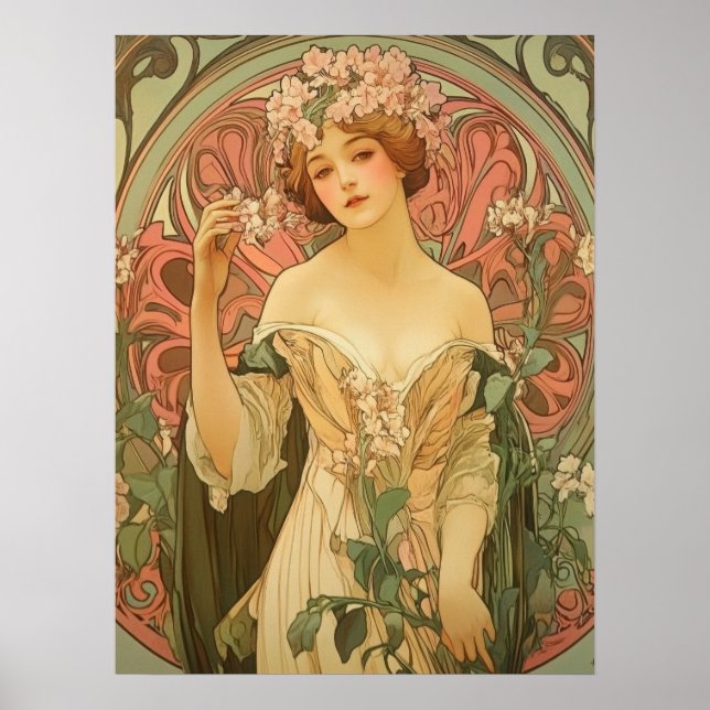 Póster Alphonse Mucha (Frente)