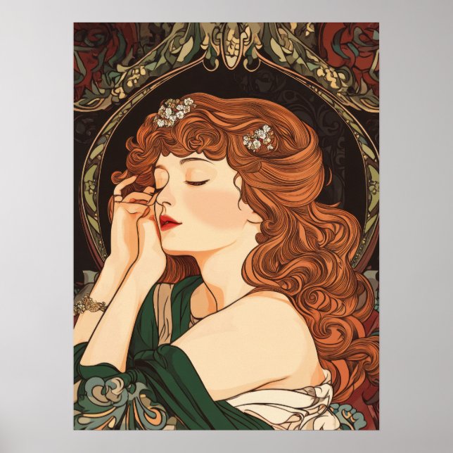 Póster Alphonse Mucha (Frente)