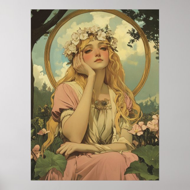 Póster Alphonse Mucha (Frente)