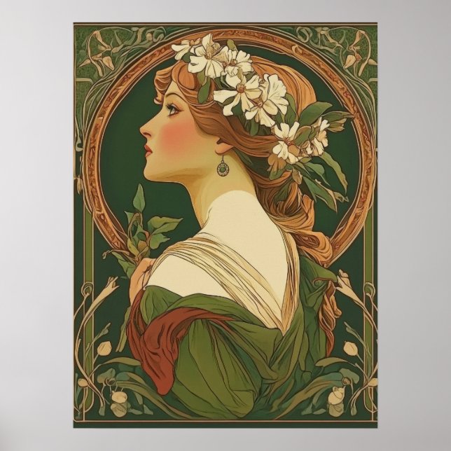 Póster Alphonse Mucha (Frente)