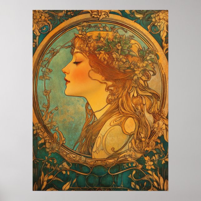 Póster Alphonse Mucha (Frente)