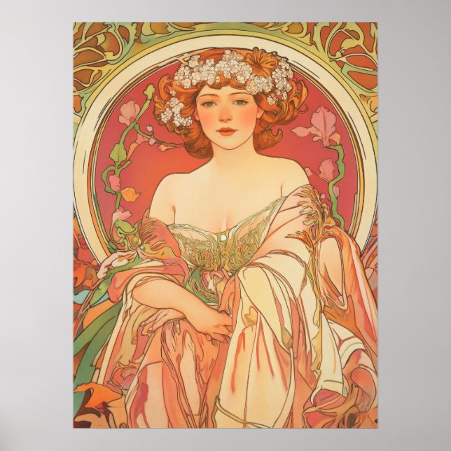 Póster Alphonse Mucha (Frente)