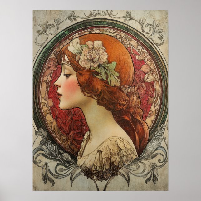 Póster Alphonse Mucha (Frente)