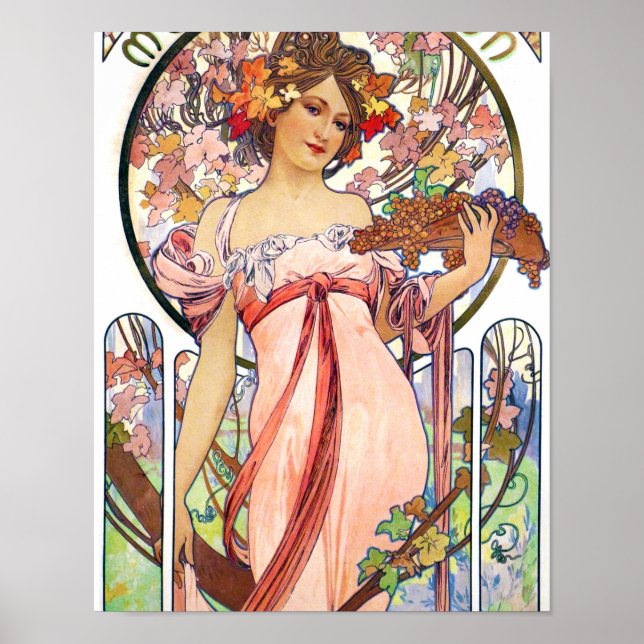 Póster Alphonse Mucha (Frente)