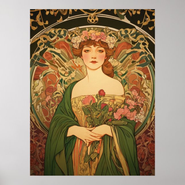 Póster Alphonse Mucha (Frente)
