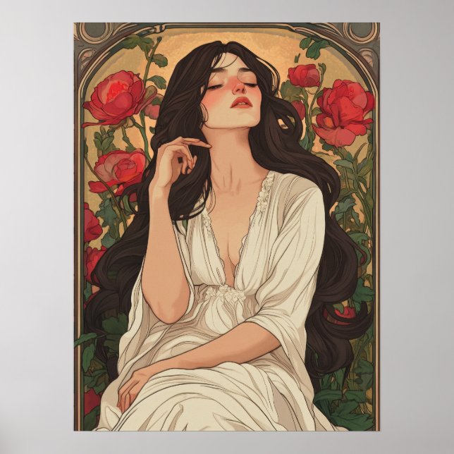 Póster Alphonse Mucha (Frente)
