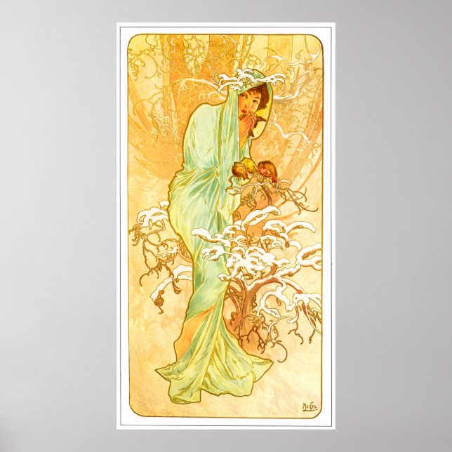 Póster Alphonse Mucha (Frente)