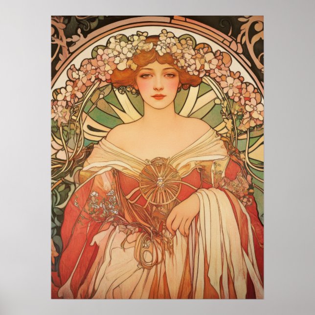 Póster Alphonse Mucha (Frente)