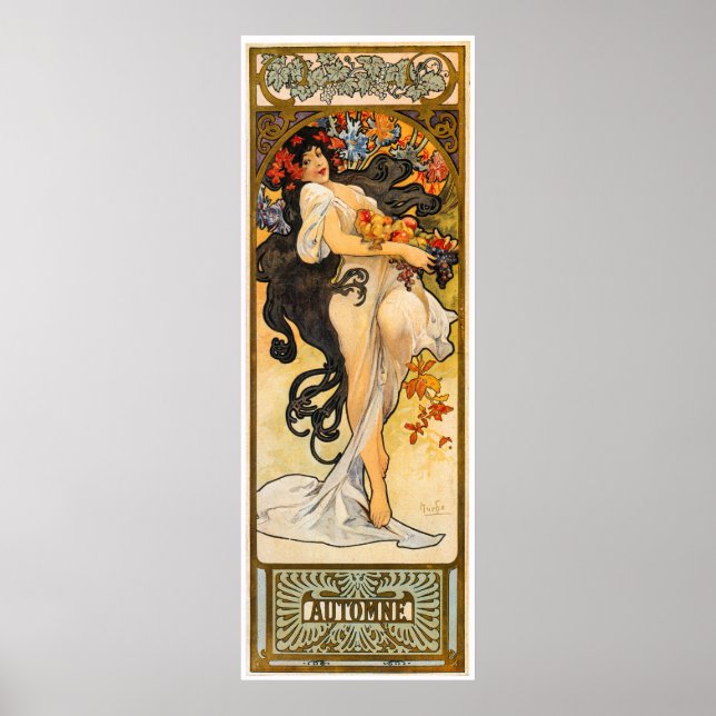Póster Alphonse Mucha (Frente)
