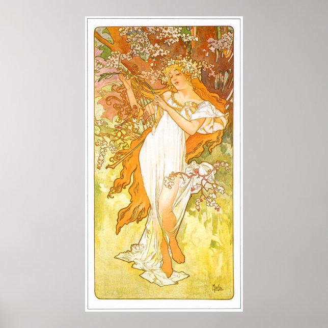 Póster Alphonse Mucha (Frente)
