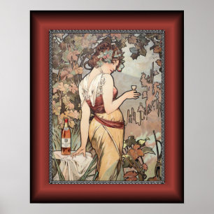 Póster Alphonse Mucha ~ Affiche Cognac ~ Poster Cognac ~