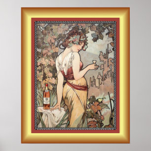 Póster Alphonse Mucha ~ Affiche Cognac ~ Poster Cognac ~