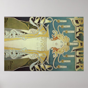 Póster Alphonse Mucha Art Deco
