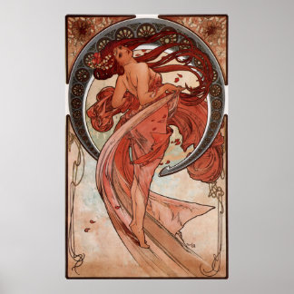 Póster Alphonse Mucha, Baile.