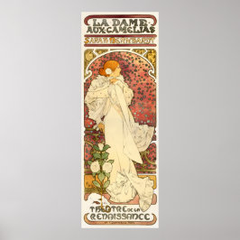 Póster Alphonse Mucha Dama de la Camelias Poster