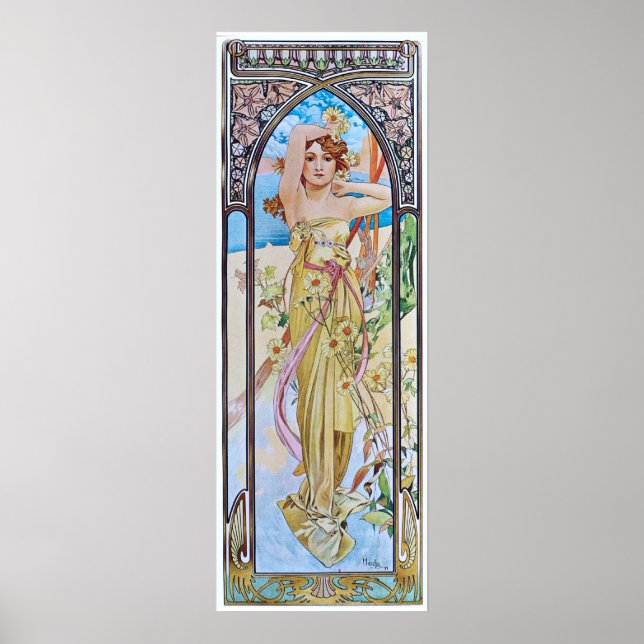 Póster Alphonse Mucha. Eclat Du Jour/Daybreak, 1899 (Frente)