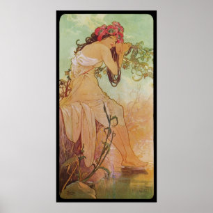 Póster Alphonse Mucha Ete Summer