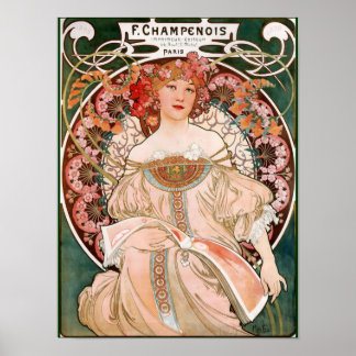 Póster Alphonse Mucha F. Champenois