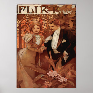 Póster Alphonse Mucha - Flirt Lefevre Utile