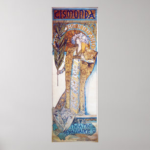 Póster Alphonse Mucha Goddess