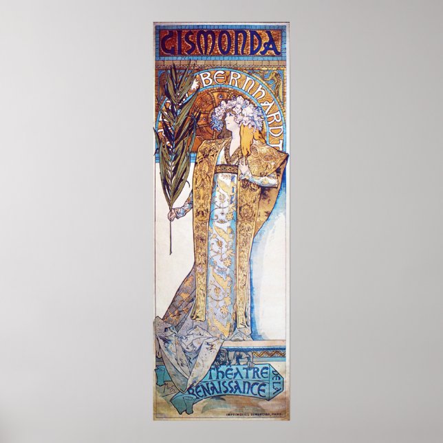 Póster Alphonse Mucha Goddess (Frente)