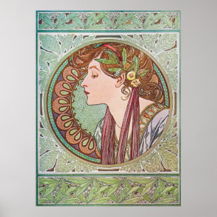 Póster Alphonse Mucha Goddess Art