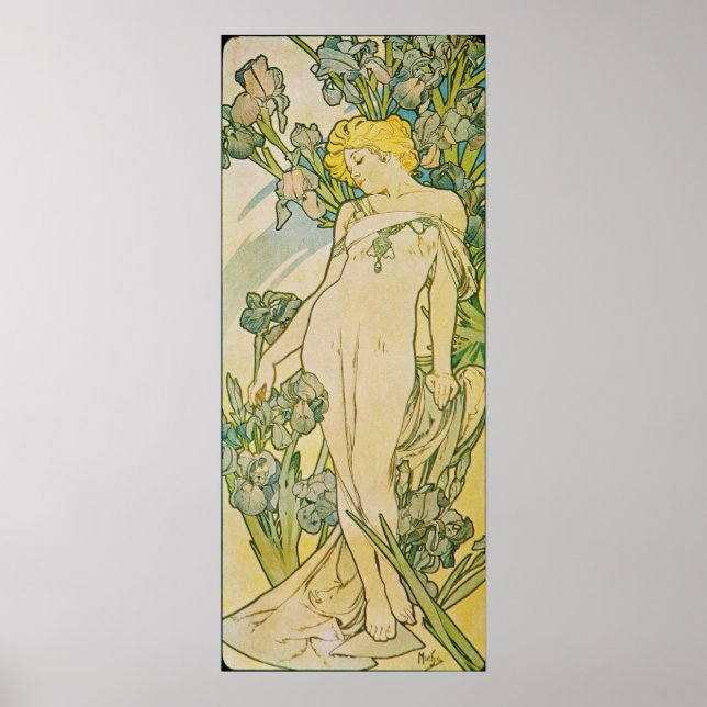 Póster Alphonse Mucha. Iris/Iris, 1897 (Frente)