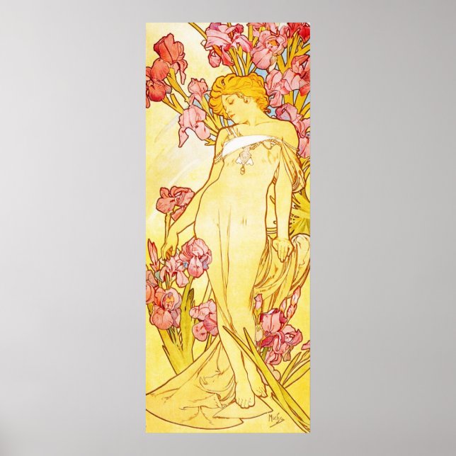Póster Alphonse Mucha Iris Poster (Frente)