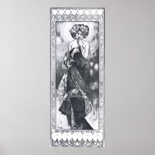 Póster Alphonse Mucha. La Lune/Luna 1902
