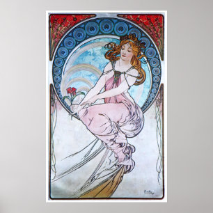 Póster Alphonse Mucha. La Peinture/Painting, 1898