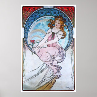 Póster Alphonse Mucha. La Peinture/Painting, 1898