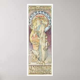 Póster Alphonse Mucha. La Samaritaine, 1897
