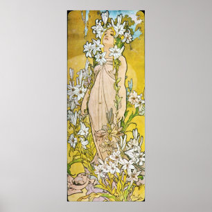 Póster Alphonse Mucha. Le Lys/Lily, 1897