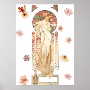 Póster Alphonse Mucha - Litografía de la esencia de Sylva