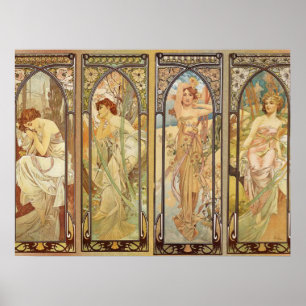 Póster Alphonse Mucha - Maestro Art Nouveau