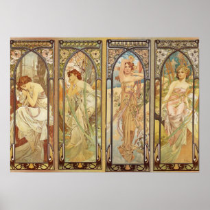 Póster Alphonse Mucha - Maestro Art Nouveau