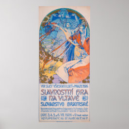 Póster Alphonse Mucha para el Festival Sokol (1926)