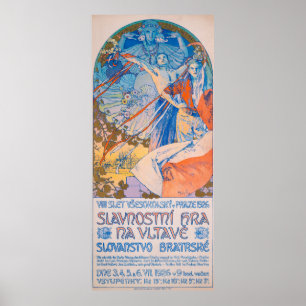 Póster Alphonse Mucha para el Festival Sokol (1926)
