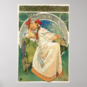 Póster Alphonse Mucha Princess Hyacinth Poster