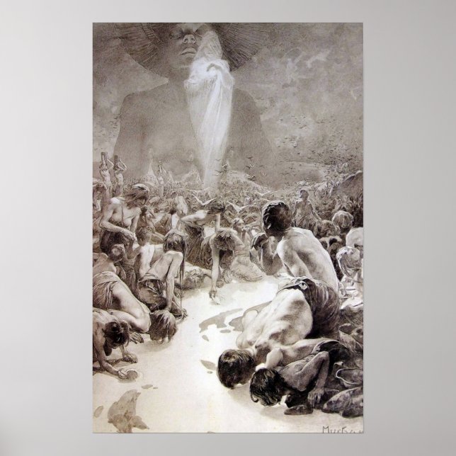 Póster Alphonse Mucha - Un ilustracion de Le Pater (Frente)