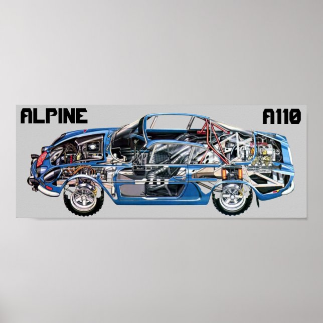 PÓSTER ALPINE A110 (Frente)