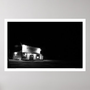 Póster Alpine Inn (b&w)