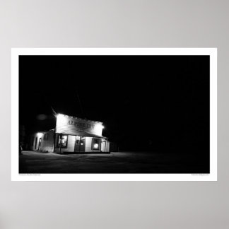 Póster Alpine Inn (b&w)